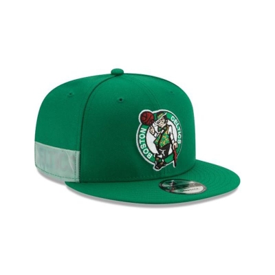 Green Boston Celtics Hat - New Era NBA Clear Feature 9FIFTY Snapback Caps USA6754183